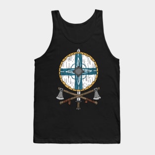 Viking shield. Finland NATO emblem. Tank Top